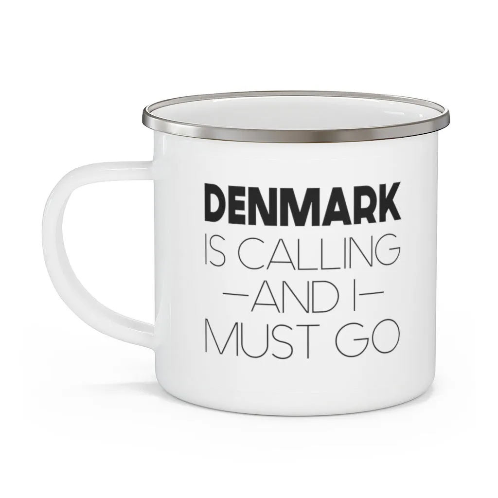 Denmark Is Calling And I Must Go Camping Mug