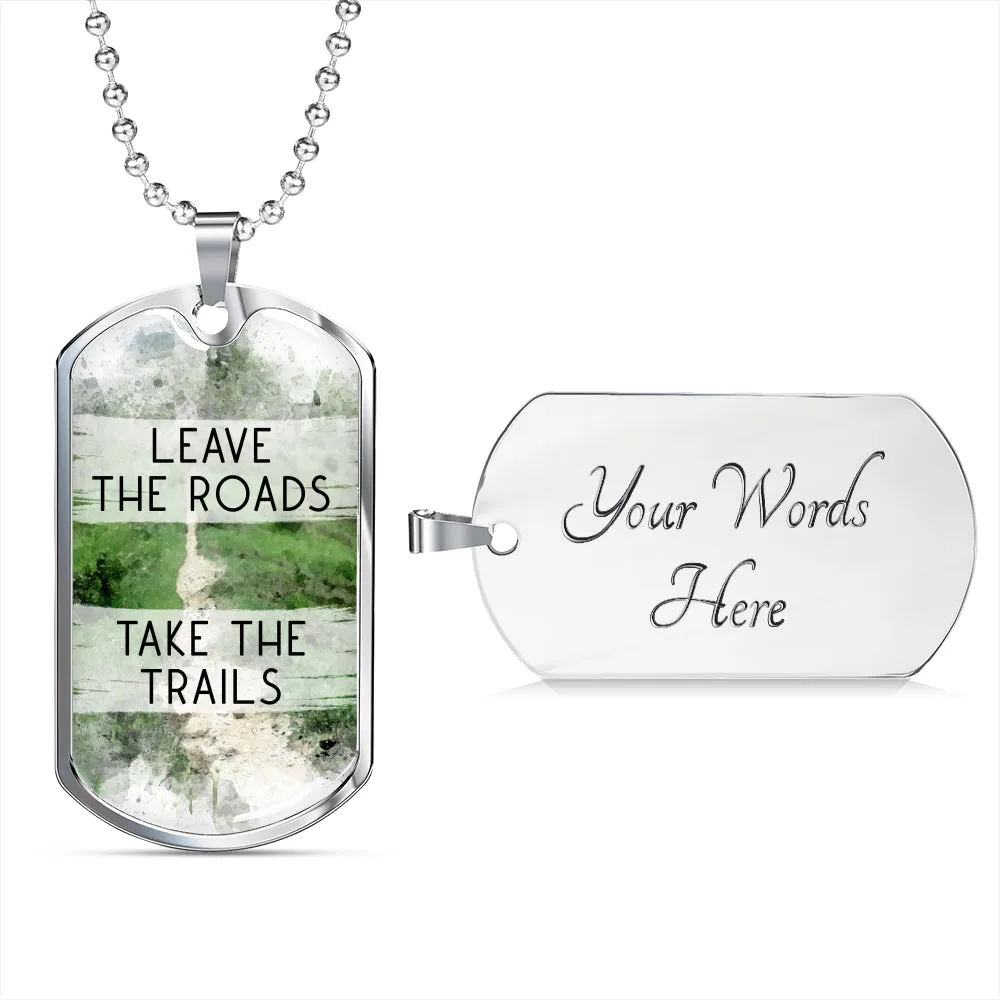 Dog Tag Necklace For Men - Hiking