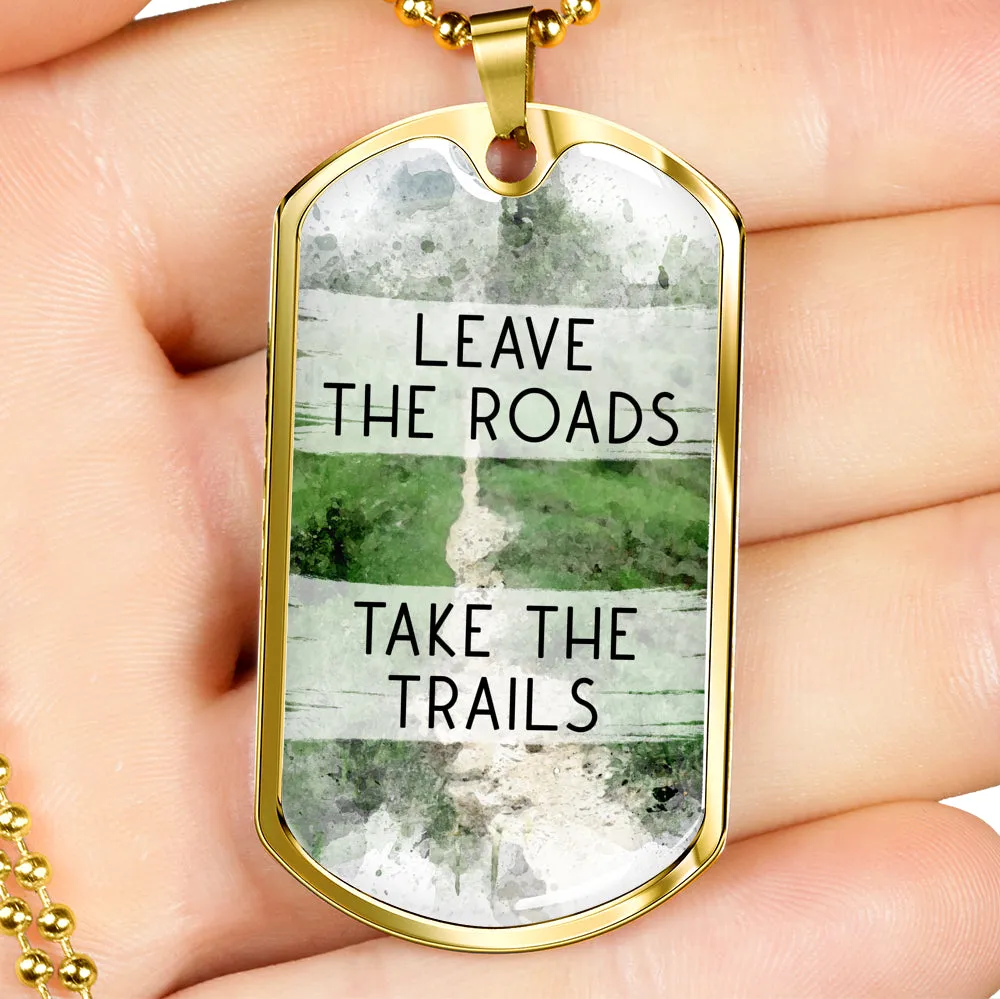Dog Tag Necklace For Men - Hiking