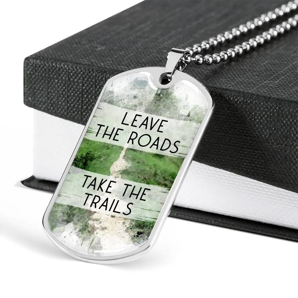 Dog Tag Necklace For Men - Hiking