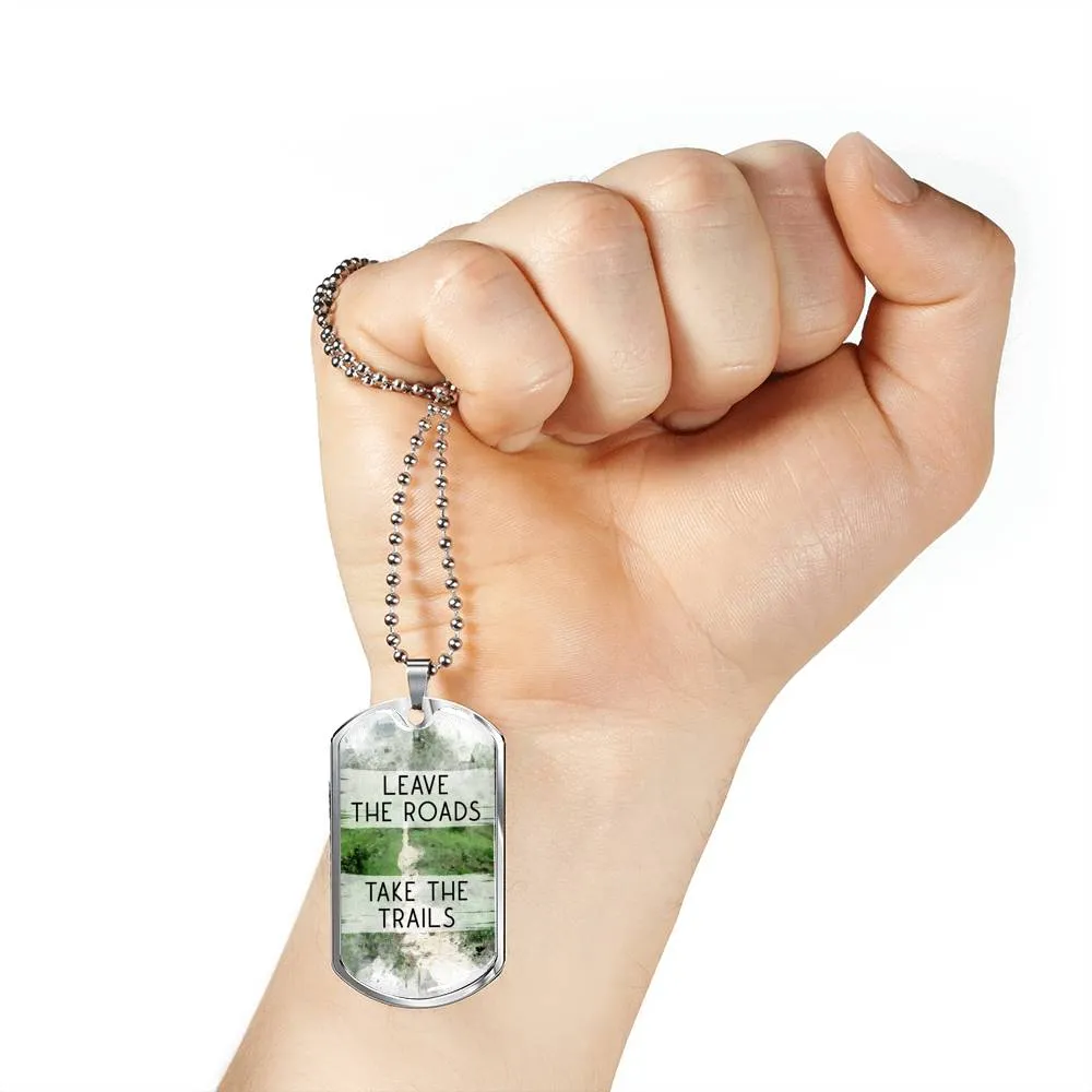 Dog Tag Necklace For Men - Hiking