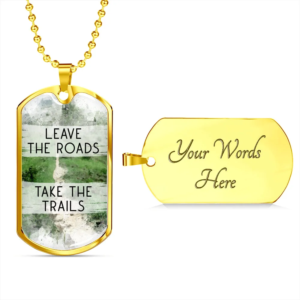 Dog Tag Necklace For Men - Hiking