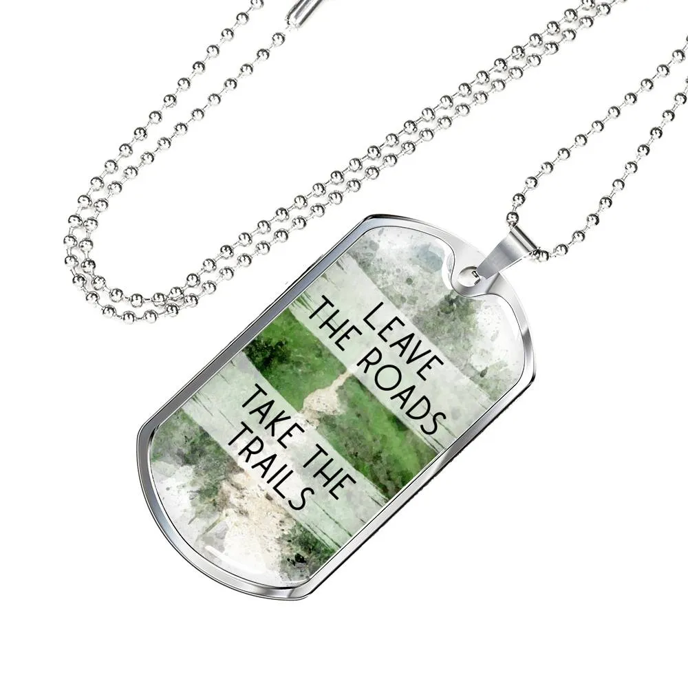 Dog Tag Necklace For Men - Hiking