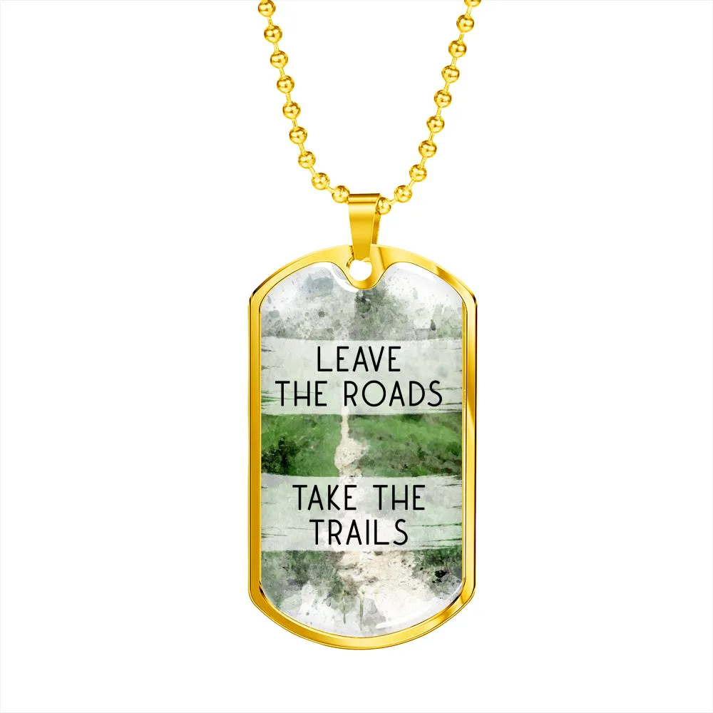 Dog Tag Necklace For Men - Hiking