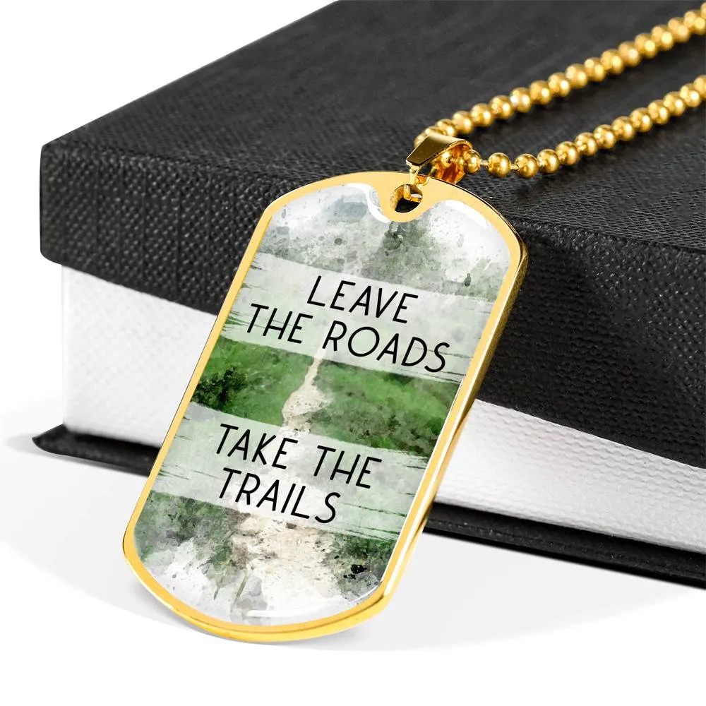 Dog Tag Necklace For Men - Hiking