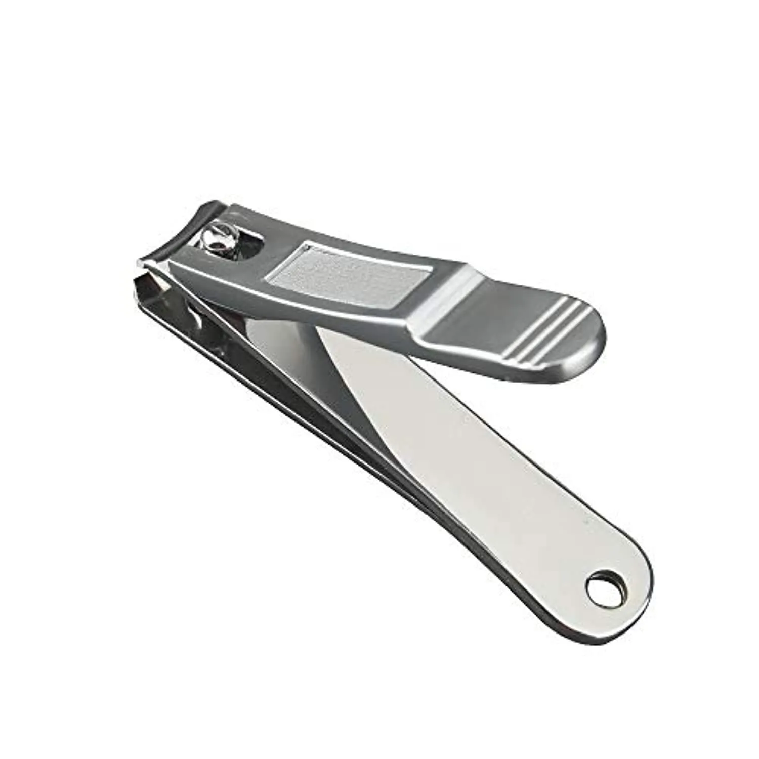 DragonFruitee Premium Nail Clippers for Fingernail and Toenail, Carbon Stainless Steel Nail Cutter with Durable and Long-Lasting Razor Sharp Blade - Silver Matte Finish