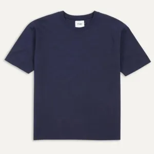 Drake's Cotton Crew Neck Hiking T-Shirt - Navy