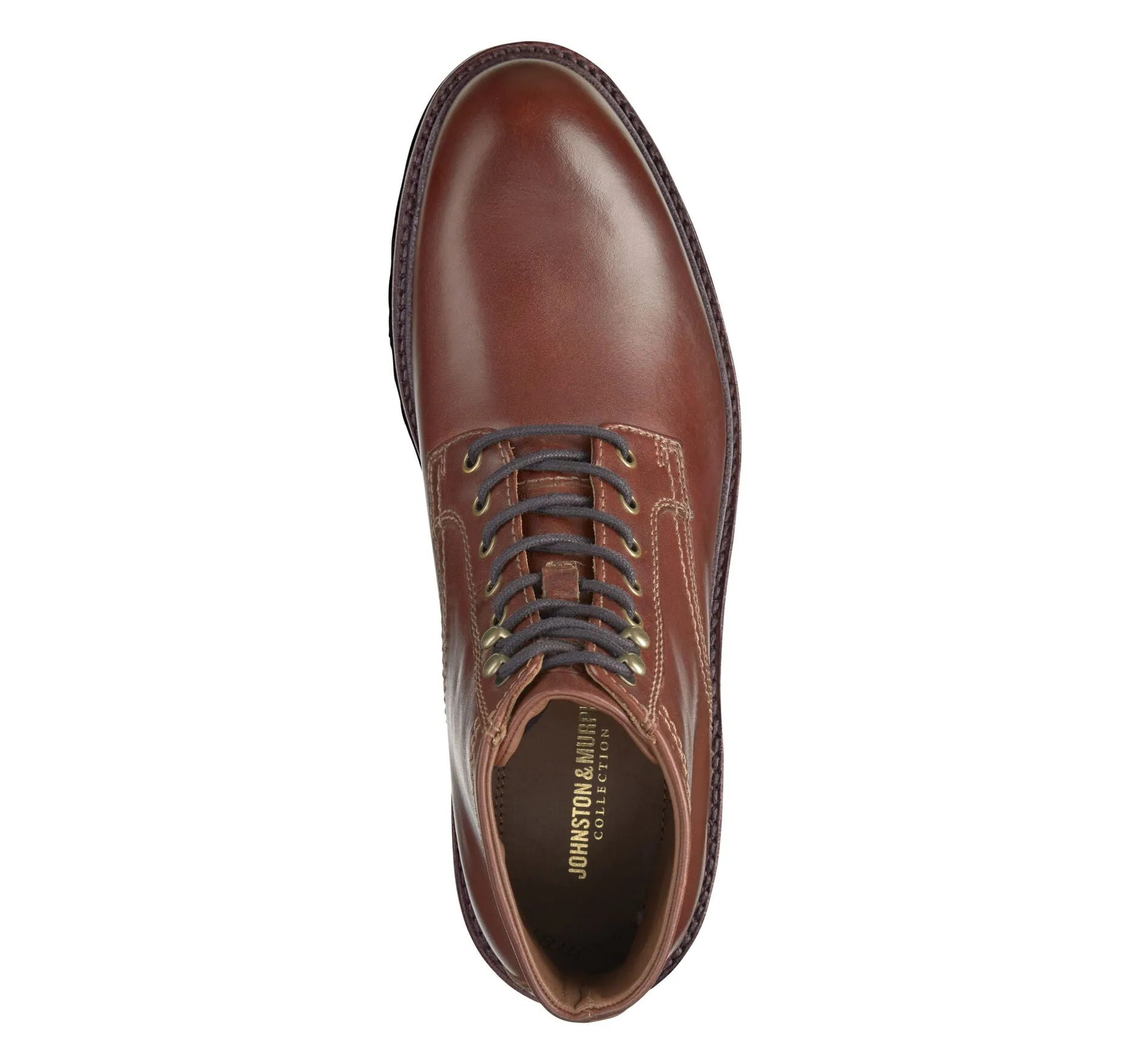 Dudley Lug Plain Toe Boot - Mens Lace Up Boot