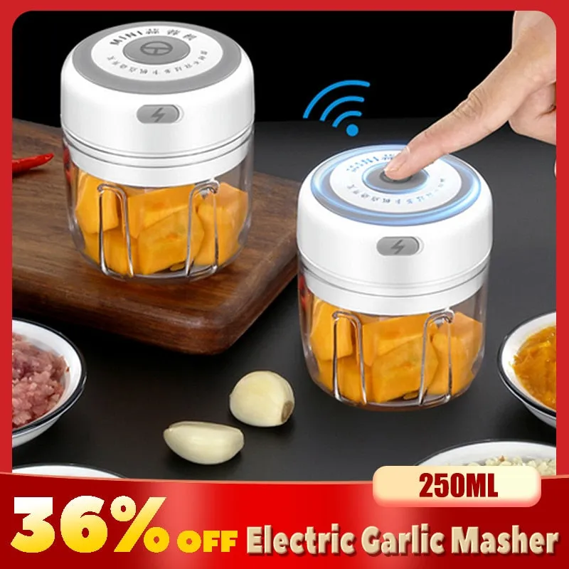 Durable Electric Garlic Masher USB Charging