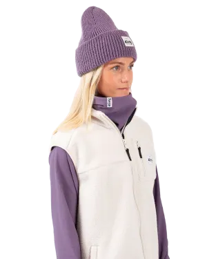 Eivy Easter Rib Wool Women's Beanie - Deep Purple