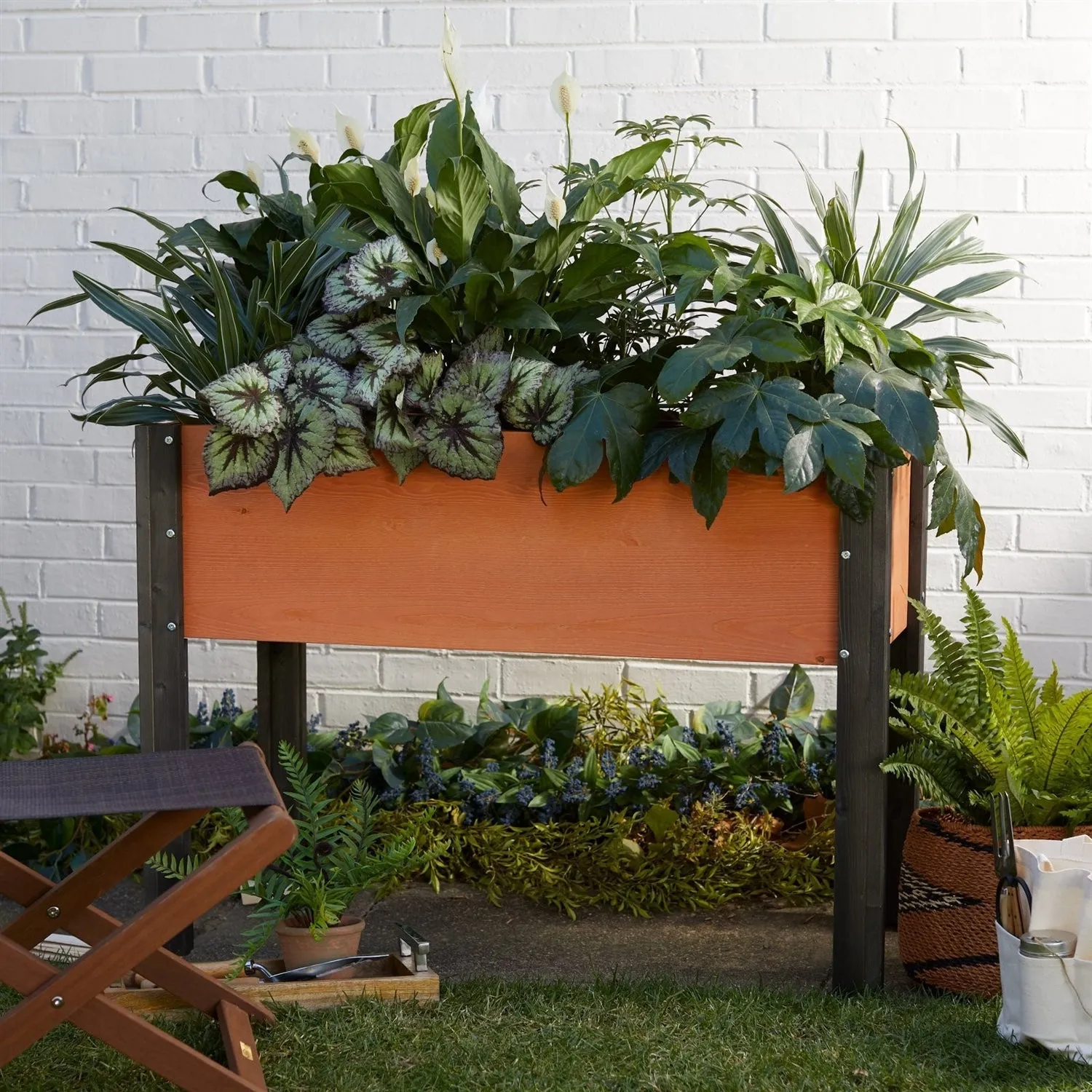 Elevated Outdoor Raised Garden Bed Planter Box - 40 x 20 x 29 inch High