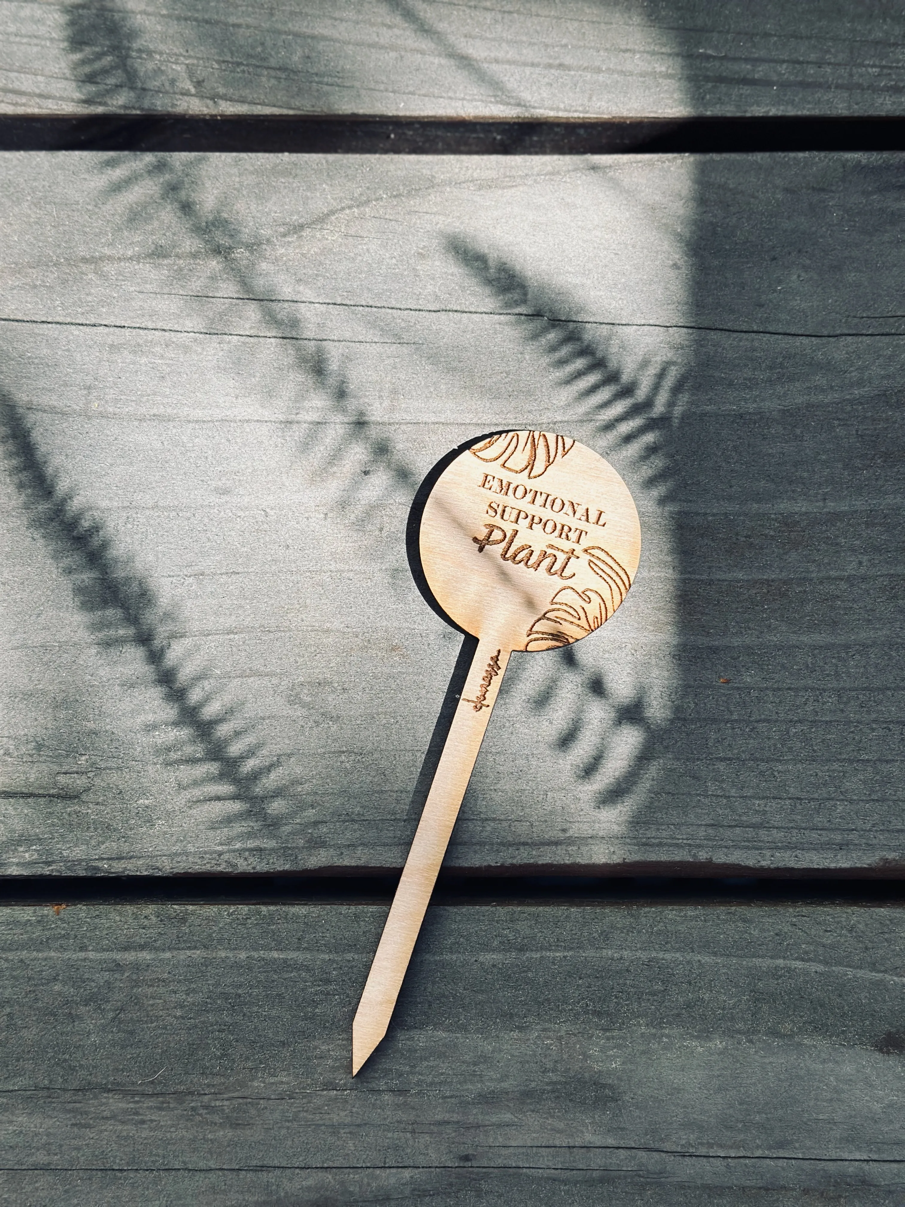 Emotional Support Plant Stake