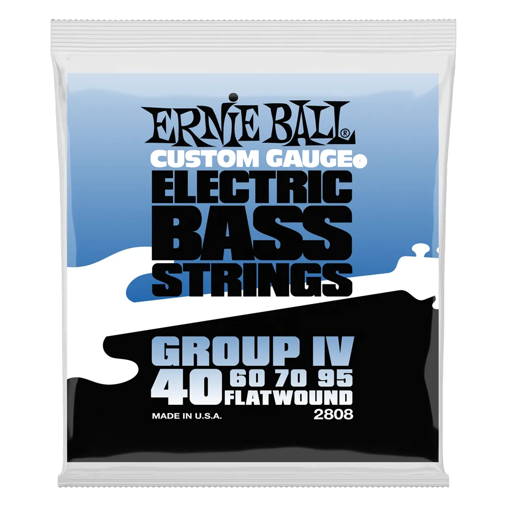 Ernie Ball Flatwound Group IV Electric Bass String, 40-95 Gauge