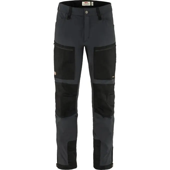 FJÄLLRÄVEN Men's Keb Agile Trousers - Black / Black