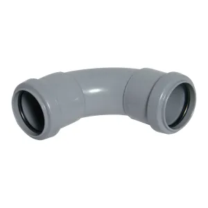FloPlast Push Fit Waste 92.5 Degree Bend 50mm Grey (Pack of 10)