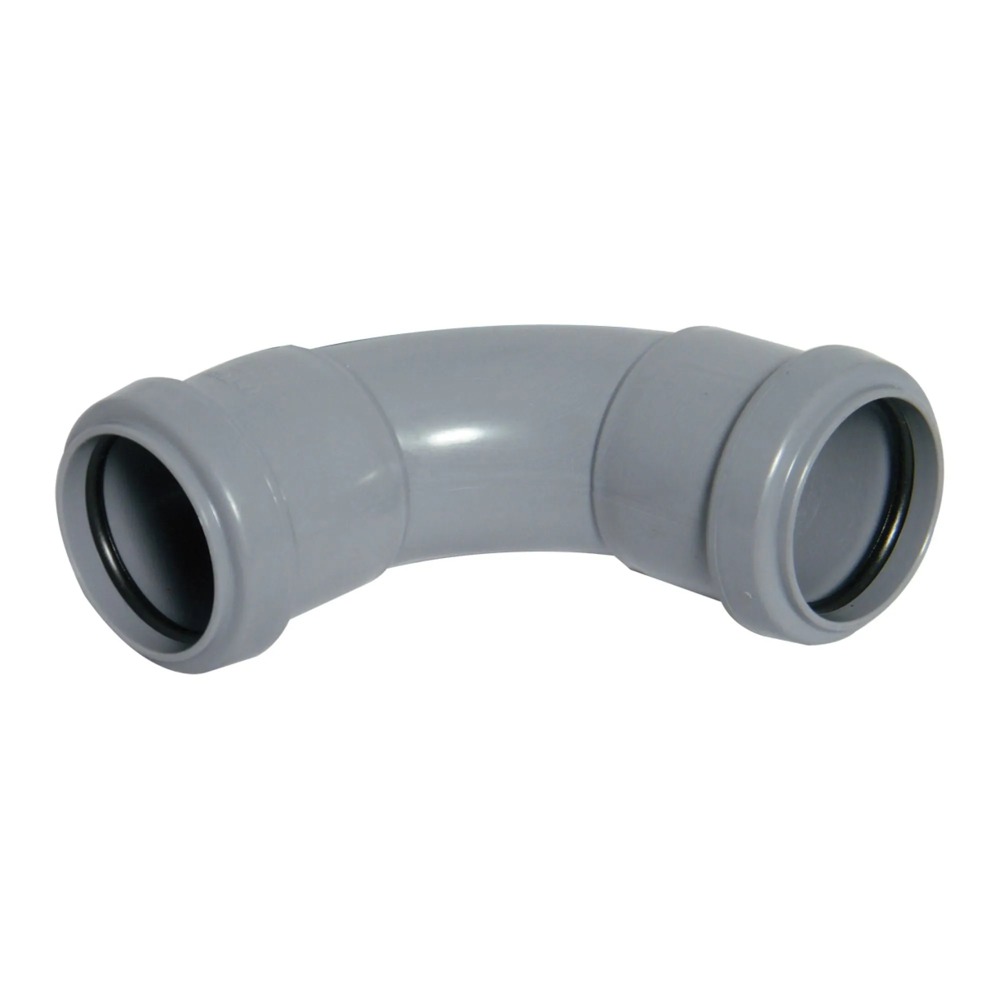 FloPlast Push Fit Waste 92.5 Degree Bend 50mm Grey (Pack of 10)