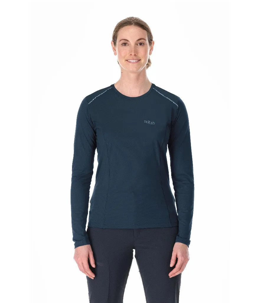 FORCE LONG SLEEVE TEE WOMEN'S - TEMPEST BLUE