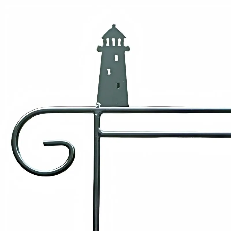 Garden Flag Holders with Decorative Emblems