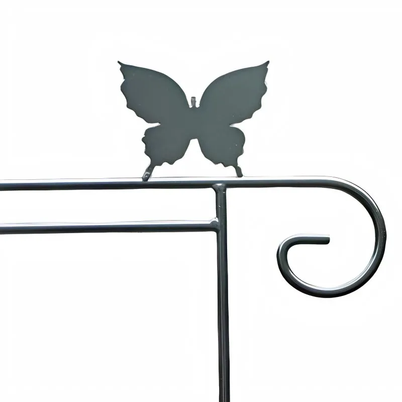Garden Flag Holders with Decorative Emblems
