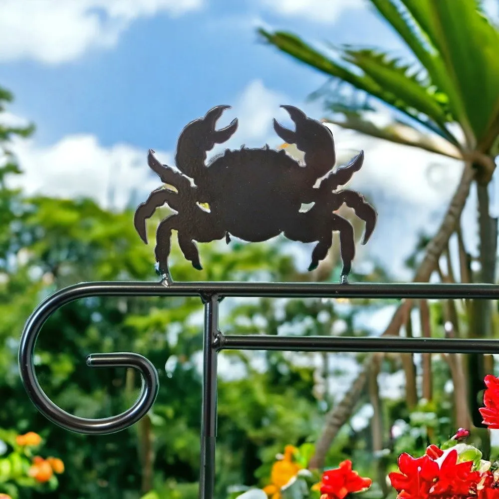 Garden Flag Holders with Decorative Emblems