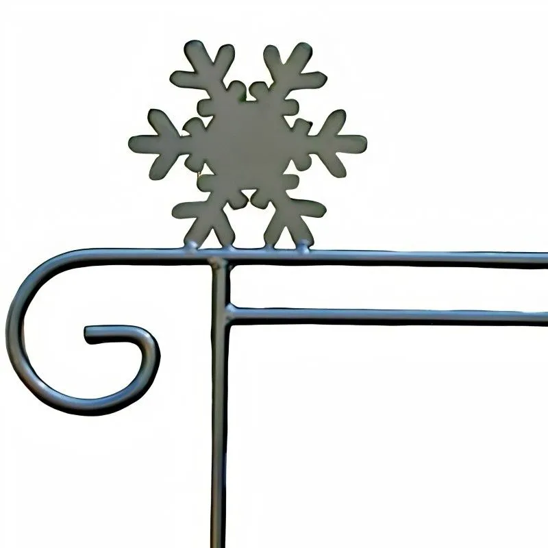 Garden Flag Holders with Decorative Emblems