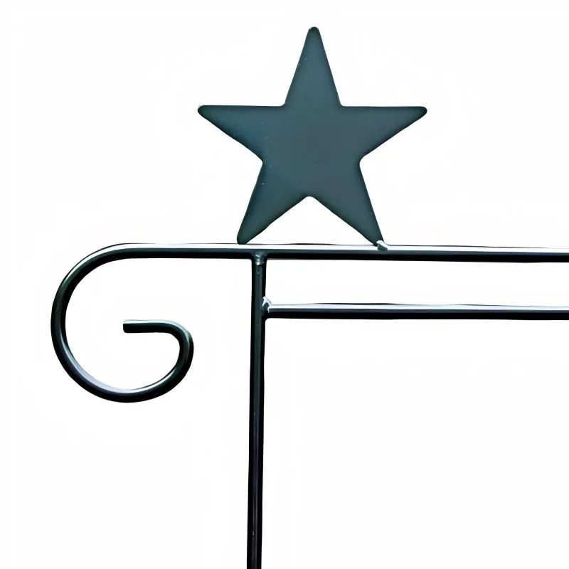 Garden Flag Holders with Decorative Emblems