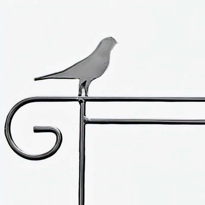 Garden Flag Holders with Decorative Emblems