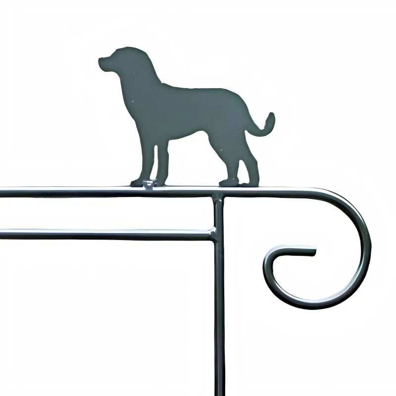 Garden Flag Holders with Decorative Emblems