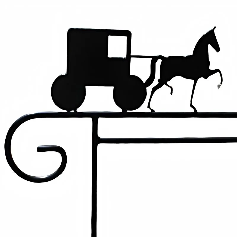Garden Flag Holders with Decorative Emblems