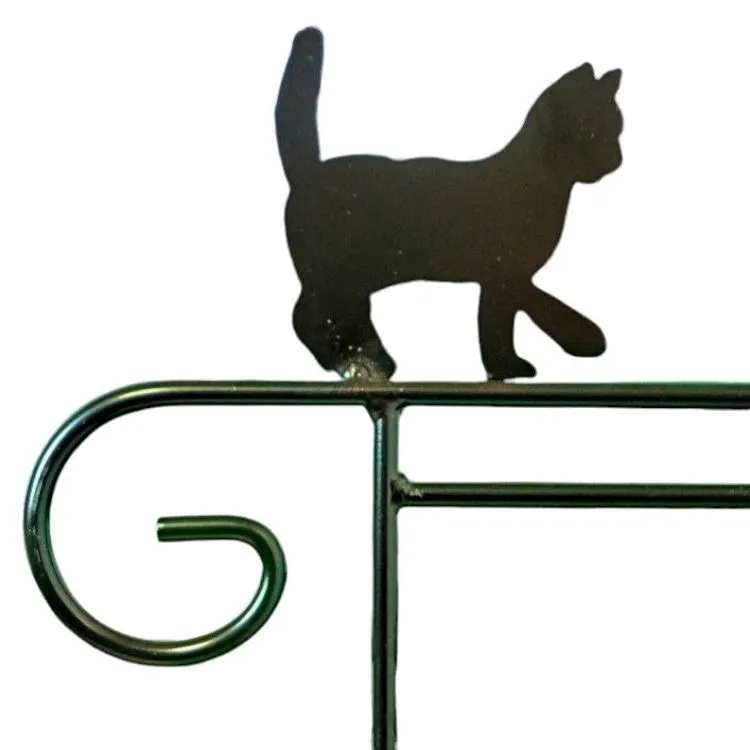Garden Flag Holders with Decorative Emblems