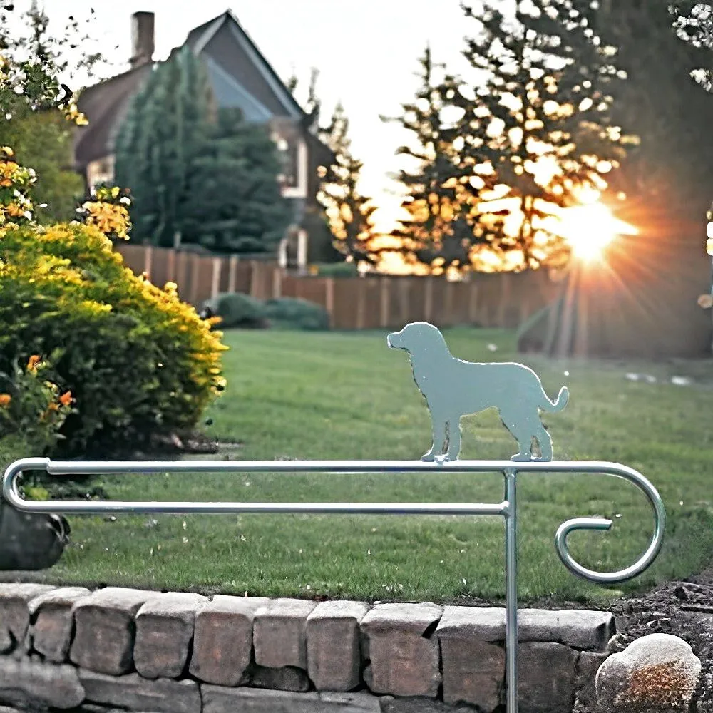 Garden Flag Holders with Decorative Emblems
