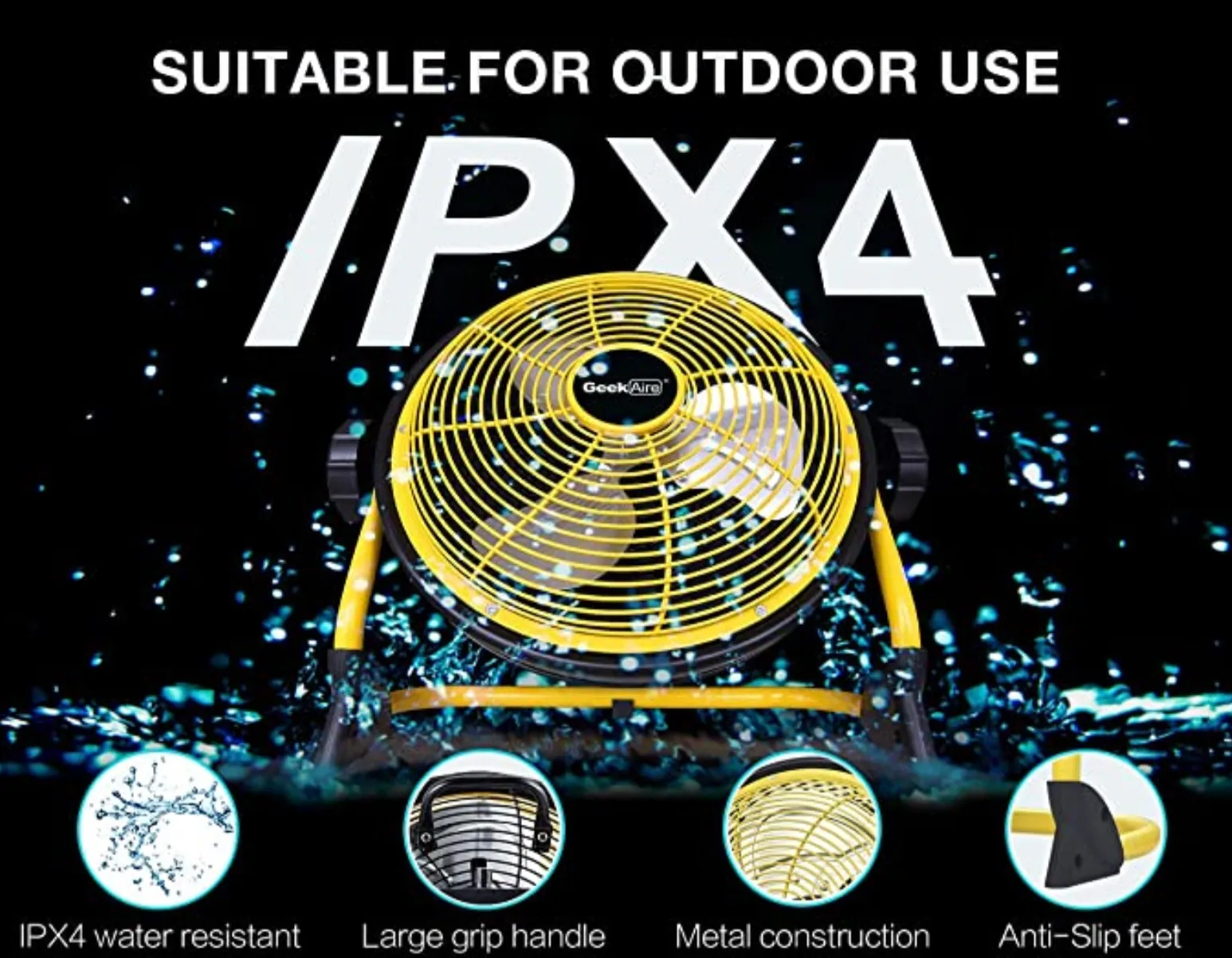 Geek Aire DC Rechargeable Outdoor Fan