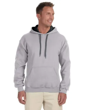 Gildan Heavy Blend Contrast Hooded Sweatshirt | Sport Grey/ Blk