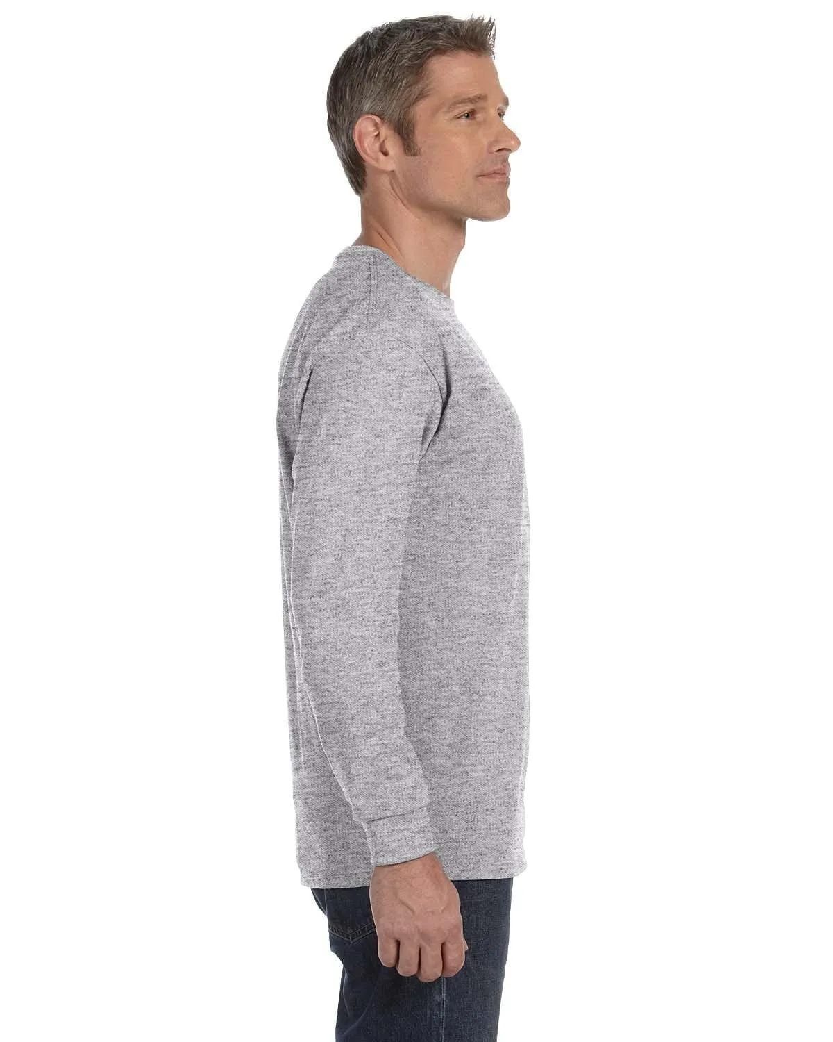 Gildan Heavy Cotton Long Sleeve T-Shirt | Sport Grey