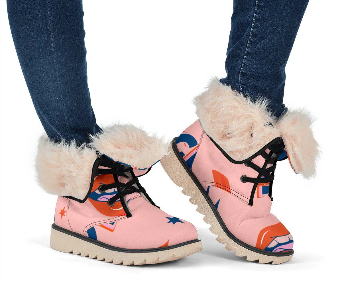 Girl Power Pink Polar Boots