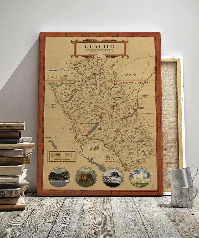 Glacier National Park Map