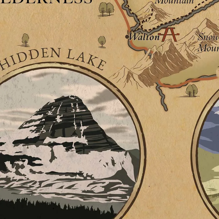 Glacier National Park Map