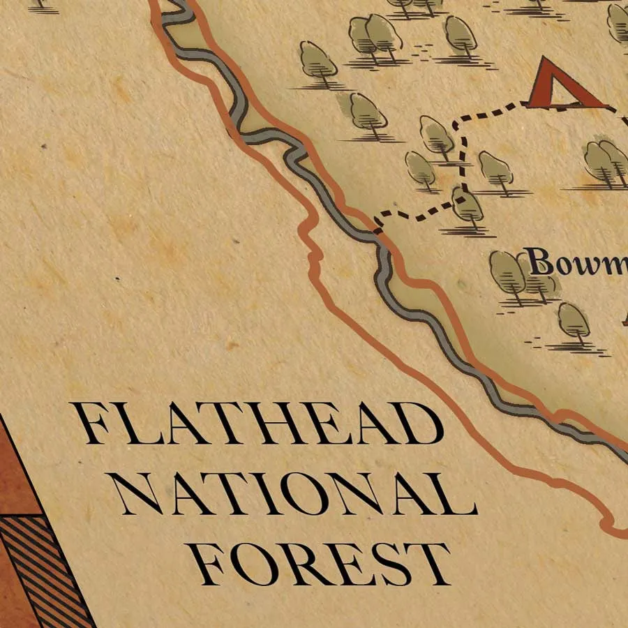 Glacier National Park Map