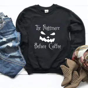 Graphic long Sleeve Shirts Before Coffee