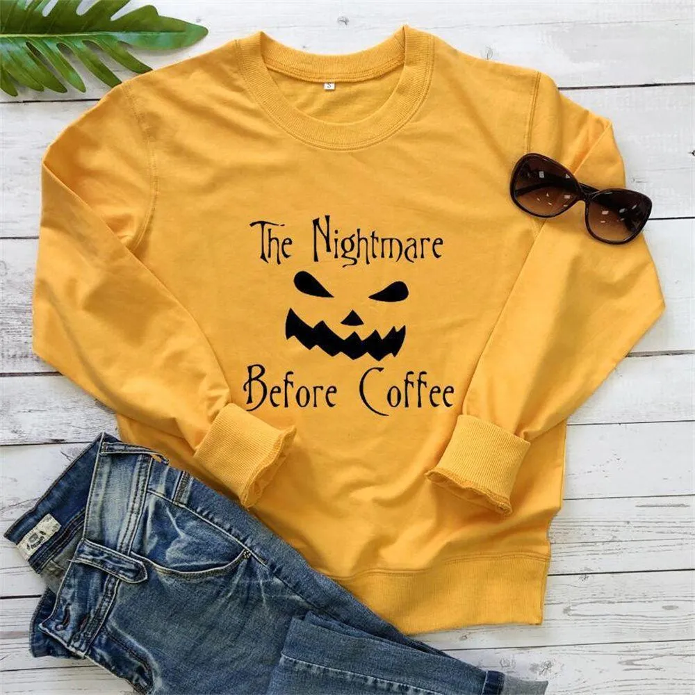 Graphic long Sleeve Shirts Before Coffee