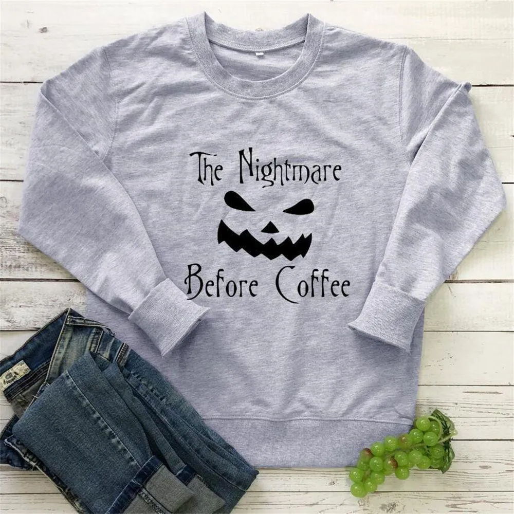 Graphic long Sleeve Shirts Before Coffee