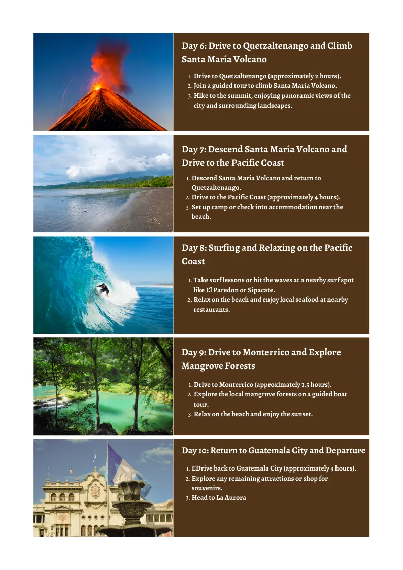 Guatemala - From Mayan Heritage to Volcanic Landscapes: A 10 Day Itinerary to Camping, Surfing, Climbing, Hiking, and Zip-Lining