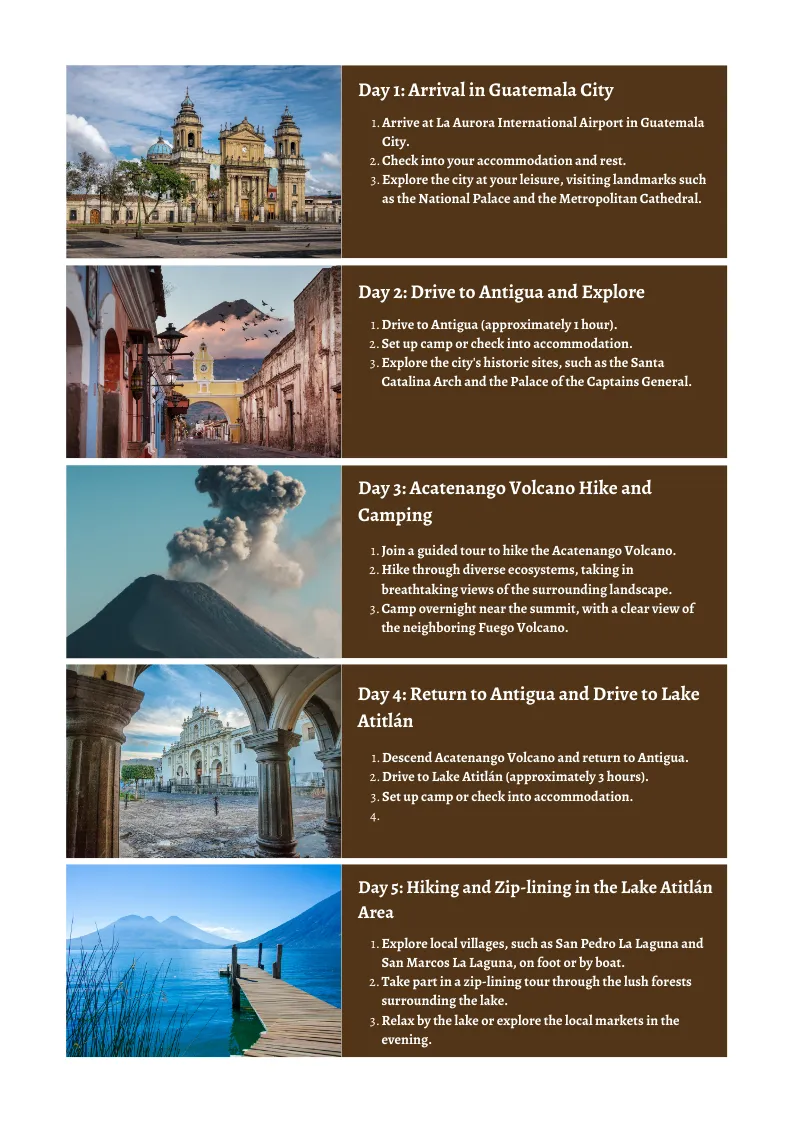 Guatemala - From Mayan Heritage to Volcanic Landscapes: A 10 Day Itinerary to Camping, Surfing, Climbing, Hiking, and Zip-Lining
