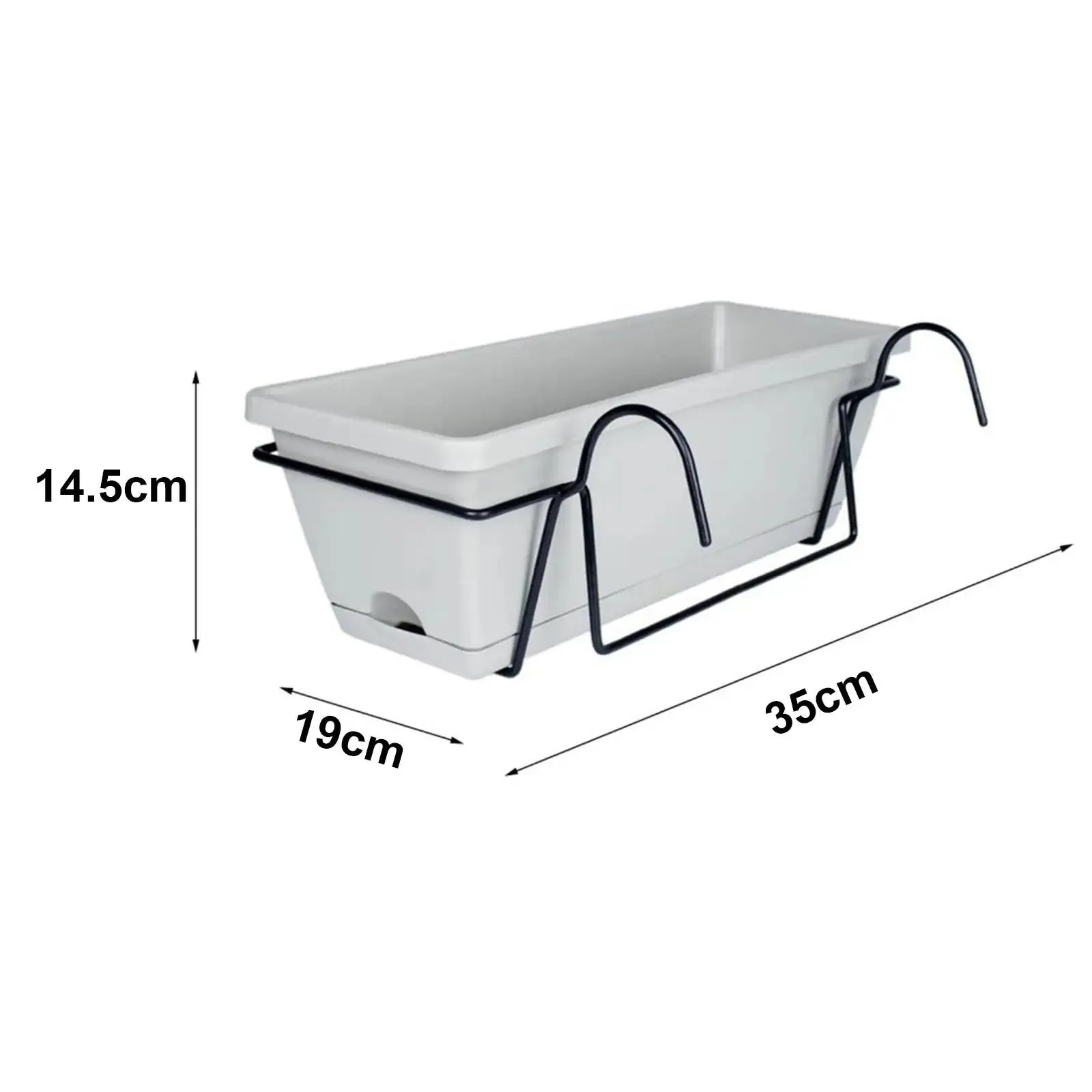 Hanging Planter for Balcony Railing