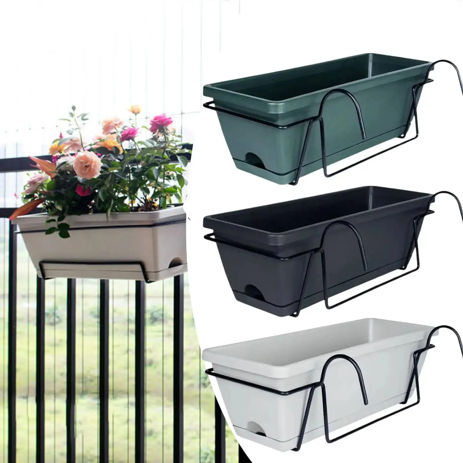 Hanging Planter for Balcony Railing