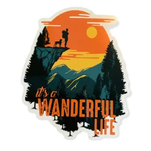 Happiness Is Hiking With My Dog Sticker