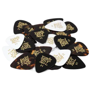 Heavy Assorted Color Cellulose Picks, bag of 144
