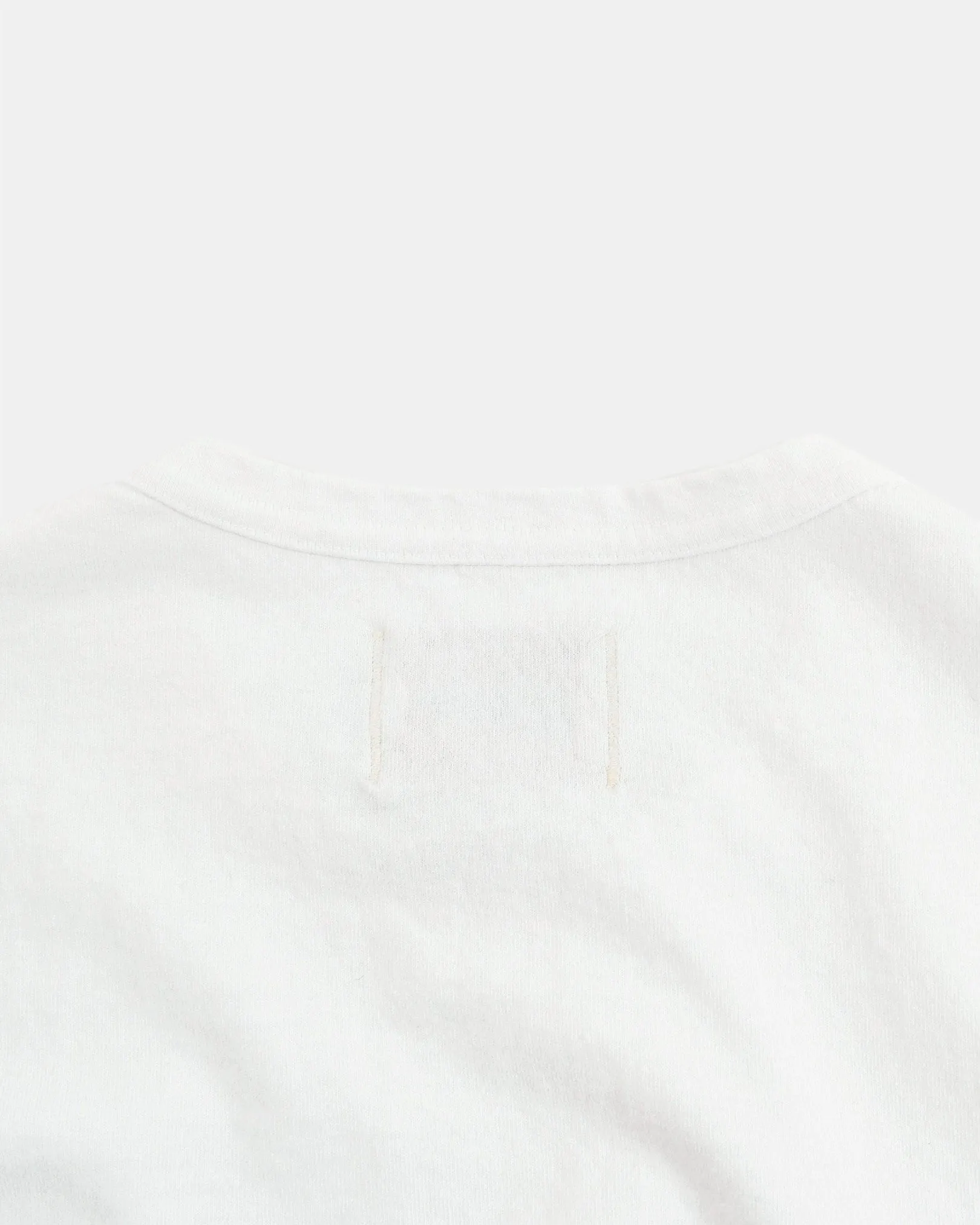 Heavy Duty Long Sleeve Tee - Single Pocket - White