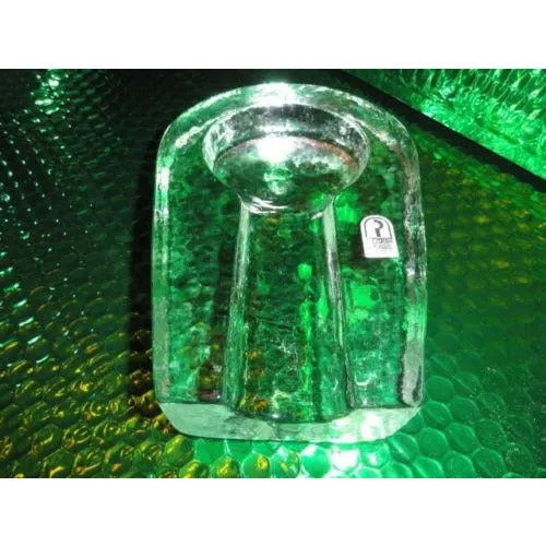 Heavy Pilgrim Glass Cigar Ashtray