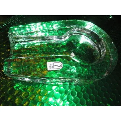 Heavy Pilgrim Glass Cigar Ashtray